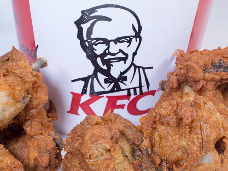 KFC said 628 stores in the UK were now up and running