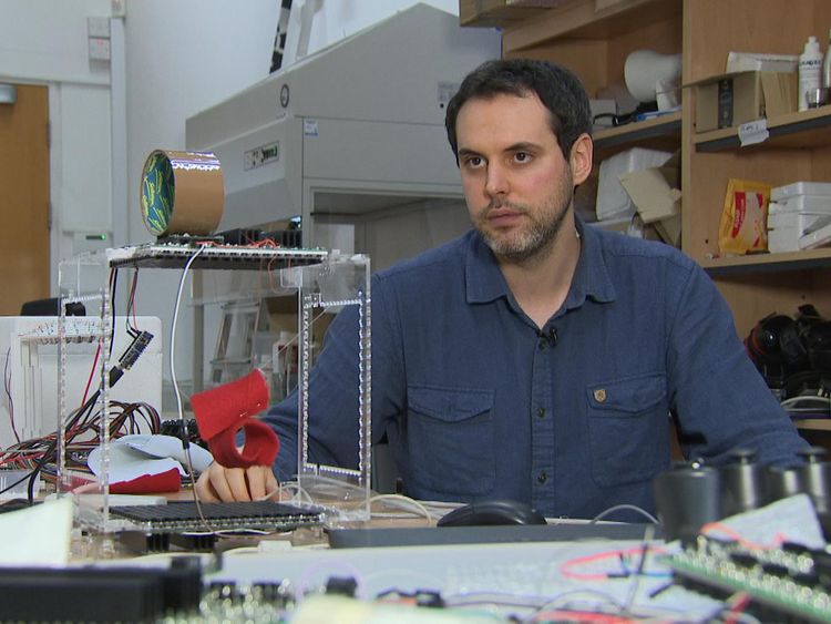 Engineer Asier Marzo says the technology could be an invisible hand