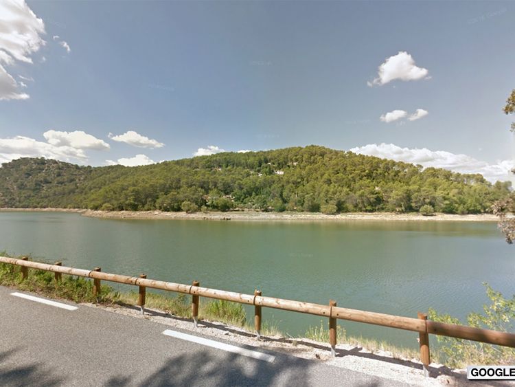 Carcès lake in France