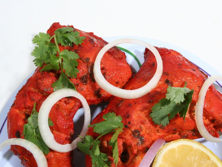 The chicken tandoori dish was said to &#39;taste like paraffin&#39;. File pic