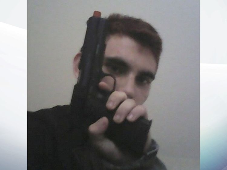 The suspect posed for guns on social media Pic:Instagram/cruz.nikolaus