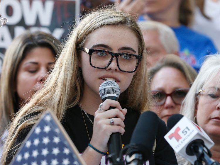 Senior Delaney Tarr told lawmakers: 'We're coming to get you