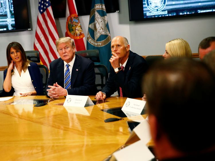 Trump Praises First Responders During Visit to Broward Health North Hospital Trump Praises First Responders During Visit to Broward Health North Hospital