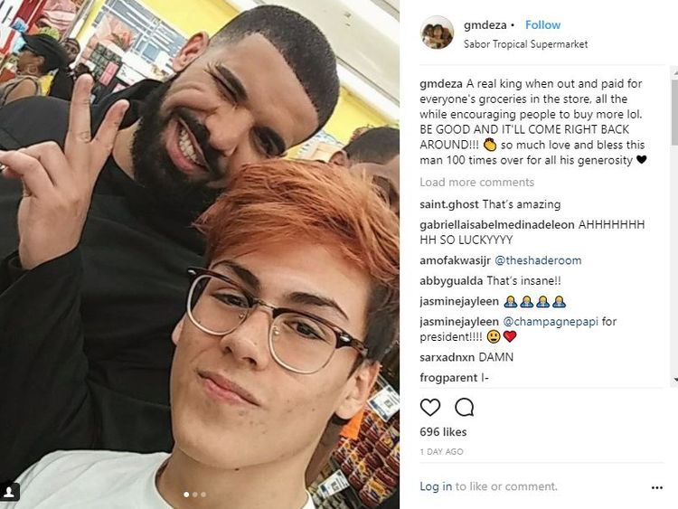 Drake shows off his generosity by paying for groceries and scholarships in Miami