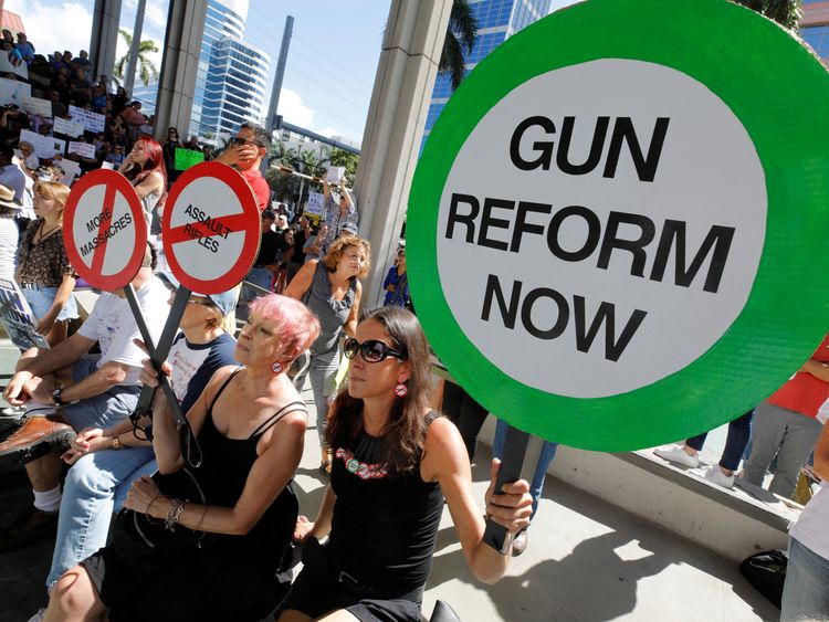Thousands of people turned out for an anti-gun rally in Florida