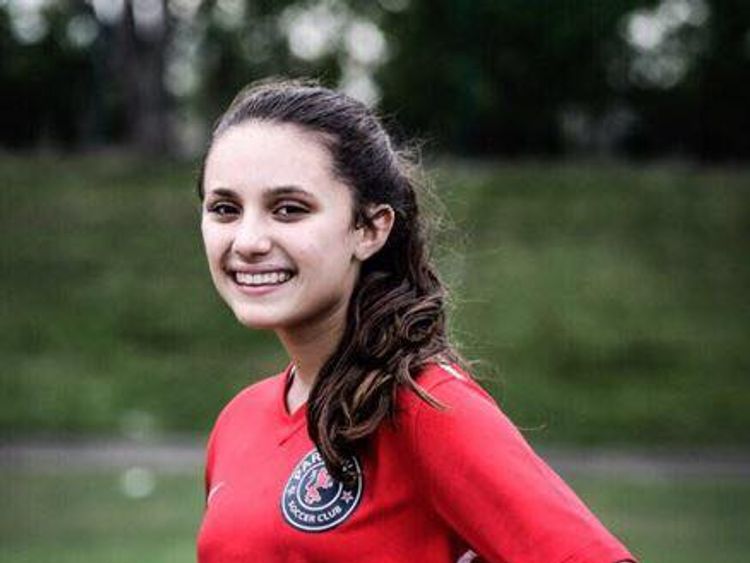 The 18-year-old was a striker and had been playing since she was young Pic:Facebook/Parkland Travel Soccer