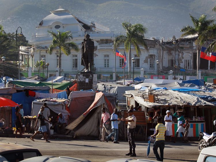 Aid agencies stepped in to help the thousands left homeless after the Haiti earthquake