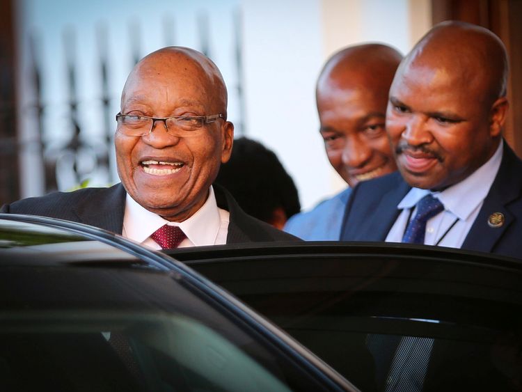 Jacob Zuma in Cape Town last week