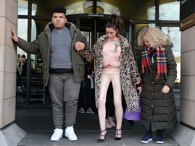 Katie Price, her son Harvey and mother Amy