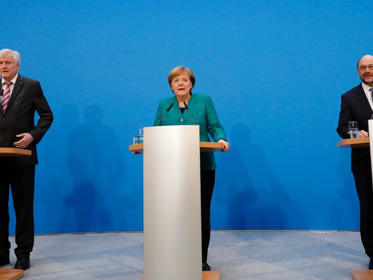 Coalition talks of CDU, CSU and SPD in Berlin have ended in an agreement