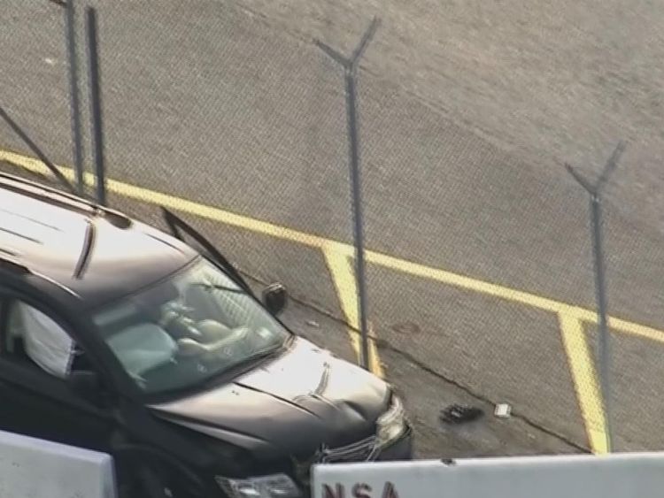 The shooting occurred near the offices of the National Security Agency