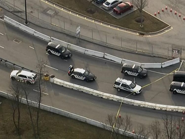 The shooting occurred near the offices of the National Security Agency