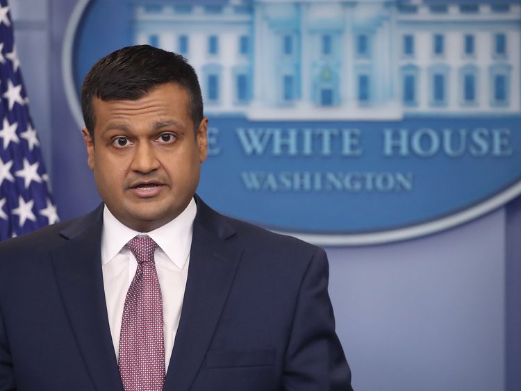 Raj Shah confirmed that Mr Porter had left the White House