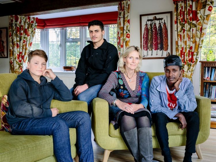 Ingrid Van Loo Plowman has taken in three refugees. Pic. UNHCR/Aubrey Wade