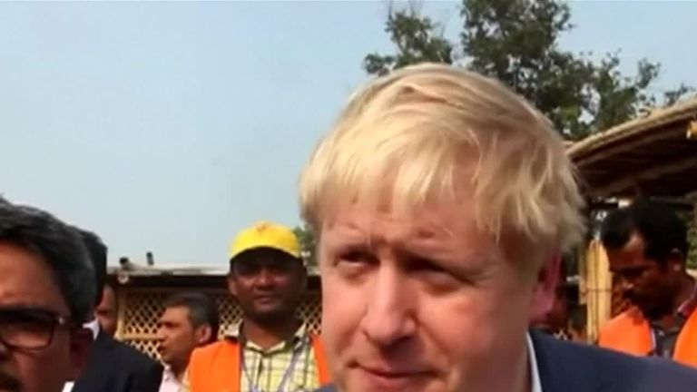 Boris Johnson in Bangladesh