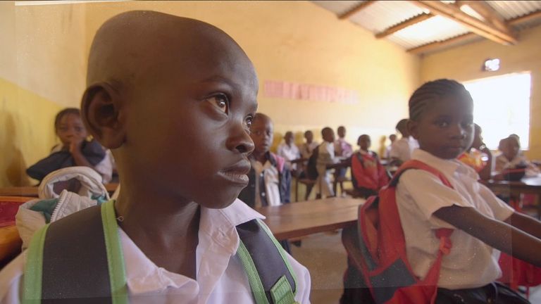 Dorsen is now attending school, and can learn in safety