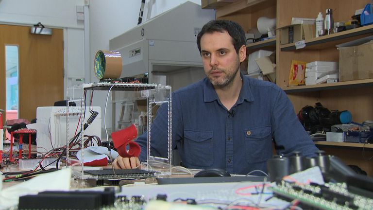 Engineer Asier Marzo says the technology could be an invisible hand 