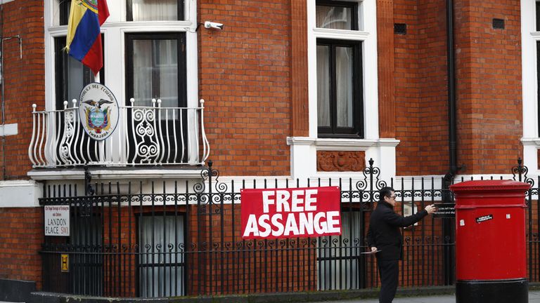Assange has been in the embassy in London for five and a half years