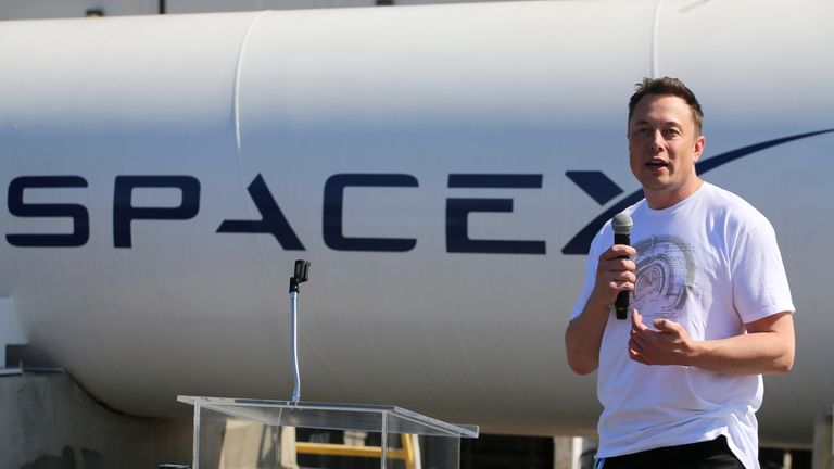 Elon Musk, founder, CEO and lead designer at SpaceX
