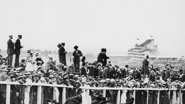 Emily Davison ran in front of King George V&#39;s horse at the Epsom Derby and died of her injuries in hospital