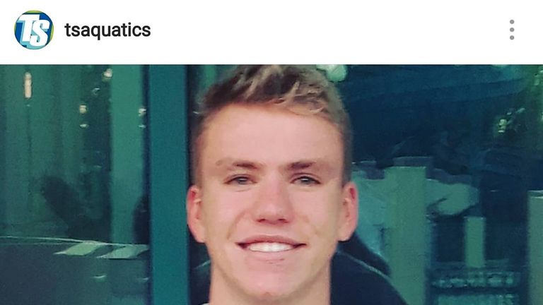 The swimmer was called an 'amazing person' Pic:Instagram/TSaquatics
