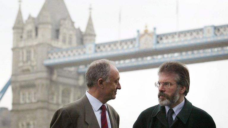 Gerry Adams and Ken Livingstone in 2005