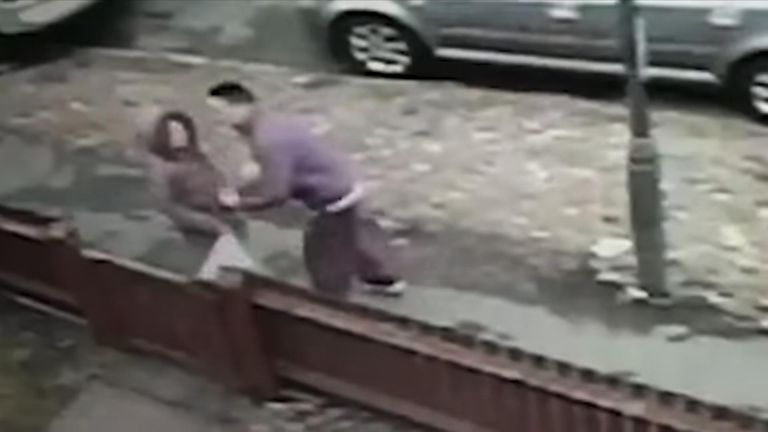 The victim was approached outside a shop