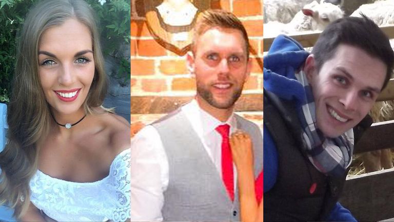 Becky Dobson, Stuart Hill and his brother Jason Hill were killed in the helicopter crash