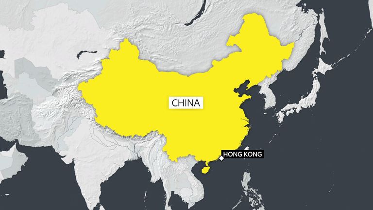 The crash happened on Saturday night in Hong Kong