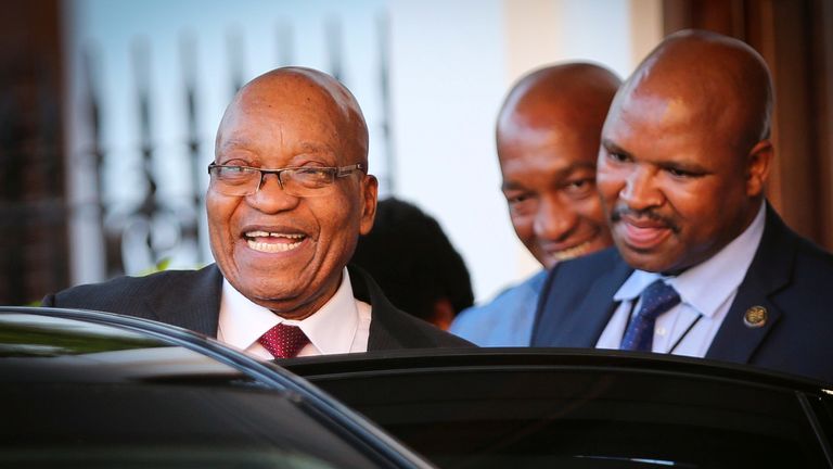 Jacob Zuma in Cape Town last week