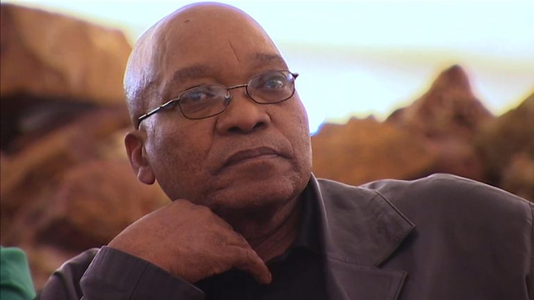 Embattled president of South Africa, Jacob Zuma