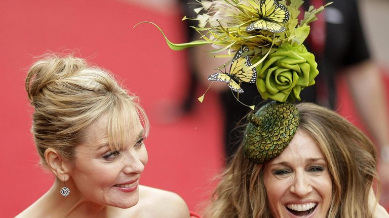 Kim Cattrall (left) lashed out at her former colleague on Instagram