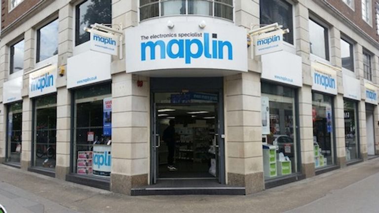 Maplin has more than 200 stores in the UK. Pic: Maplin