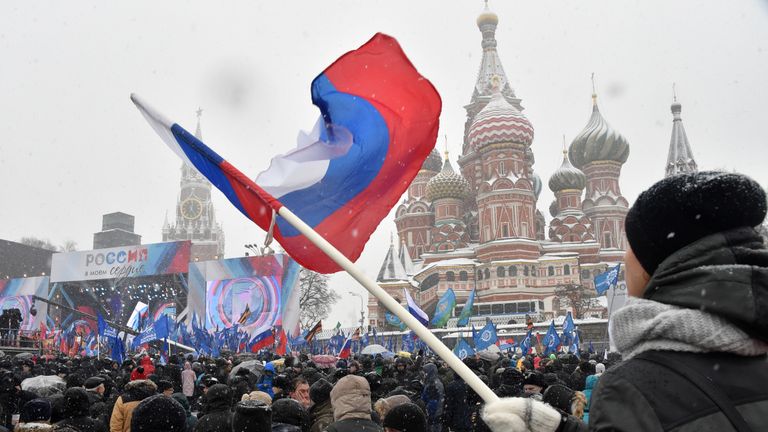 Last week, a rally was held in Moscow support of Russian athletes competing in the Olympics