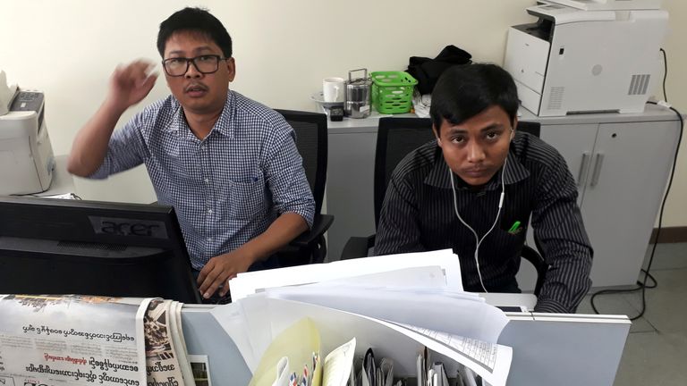 Reuters journalists Wa Lone and Kyaw Soe Oo remain detained in Myanmar