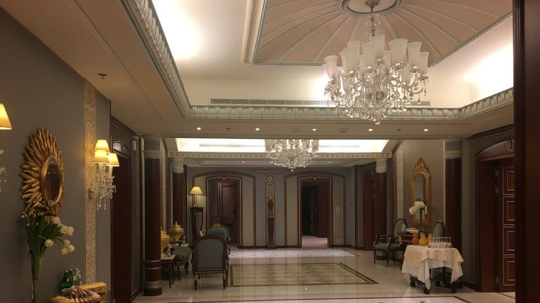 Inside the opulent Ritz-Carlton in Riyadh