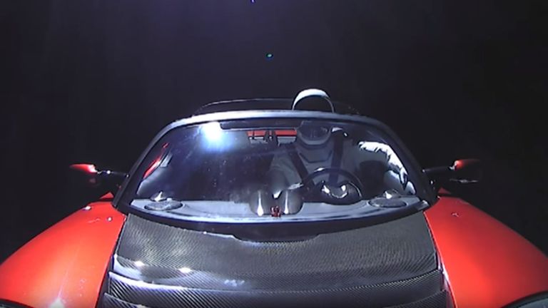 Elon Musks Tesla Roadster Reaches Farthest Point From The