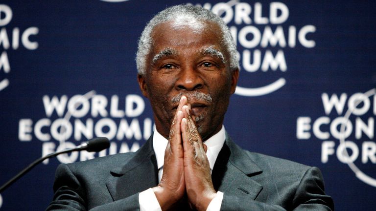  Thabo Mbeki during the World Economic Forum (WEF) in 2007.