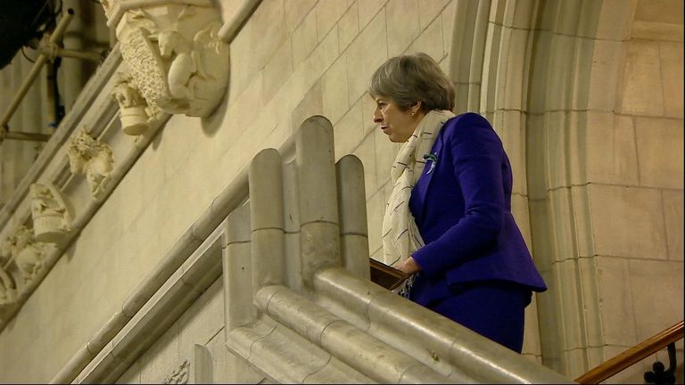 The Prime Minister speaks to MPs and peers in Westminster Hall