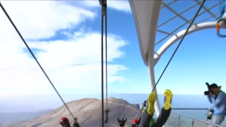 The world&#39;s longest zipline is opening in the UAE