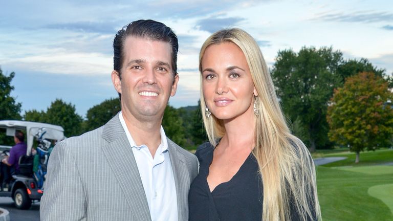 Vanessa Trump pictured with her husband