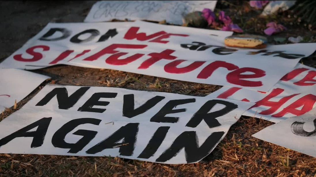 Posters from young Americans protesting gun violence