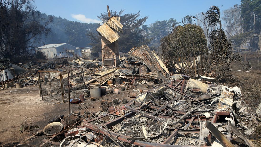 Dozens of homes ruined in Australia's bushfires