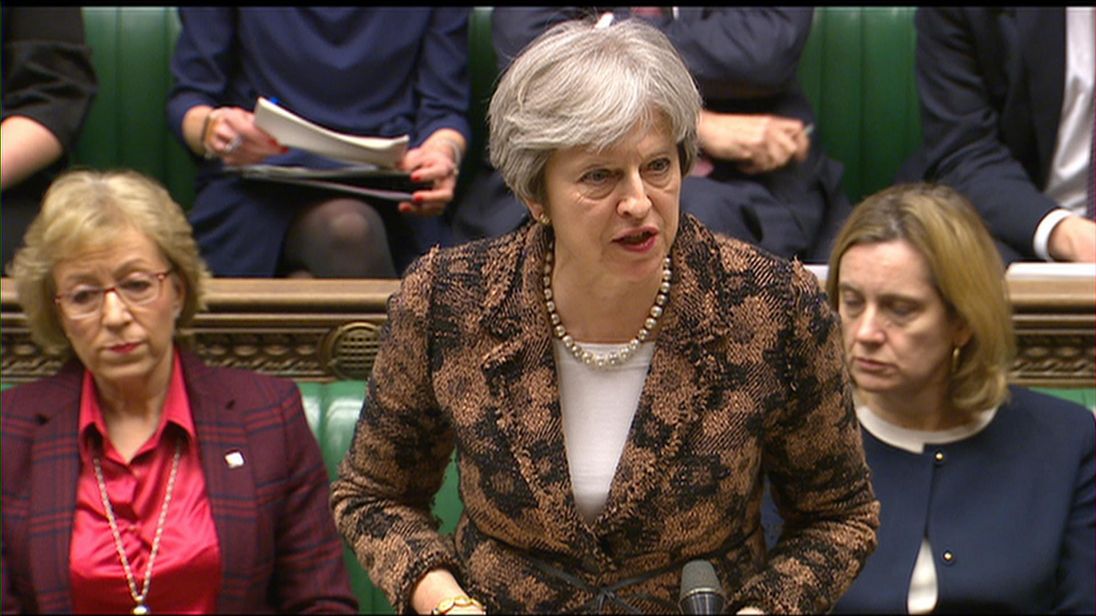 Theresa May says Sergei Skripal and his daughter were poisoned with a 'military-grade nerve agent'