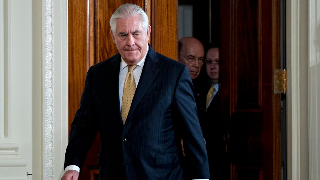 Rex Tillerson has been replaced as Secretary of State
