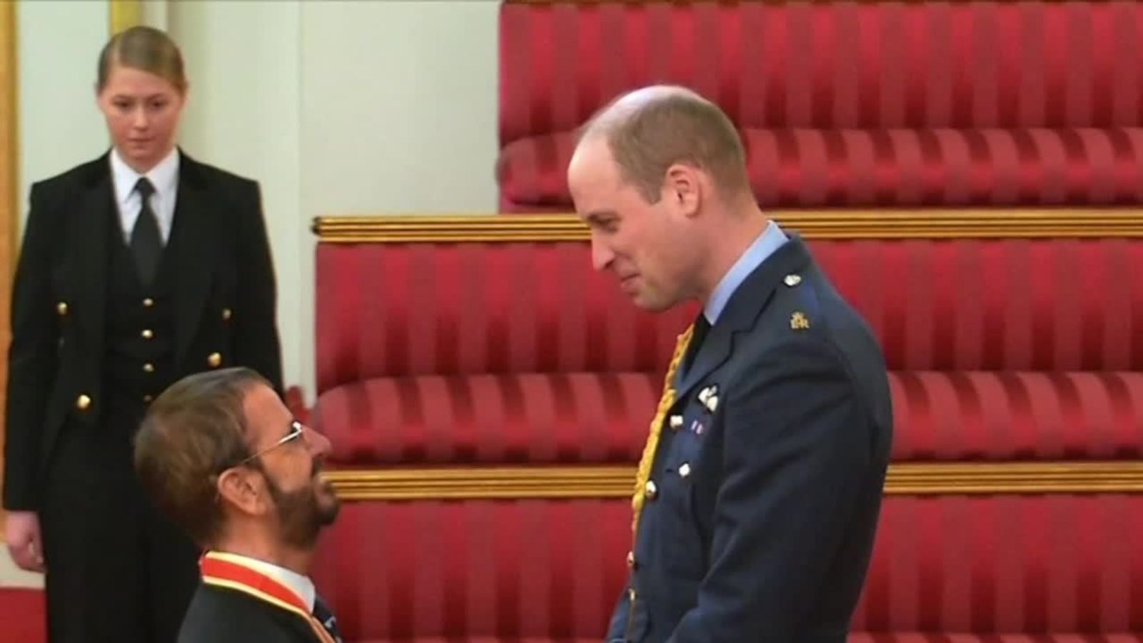 Ringo Starr knighted by Prince William | News UK Video News | Sky News