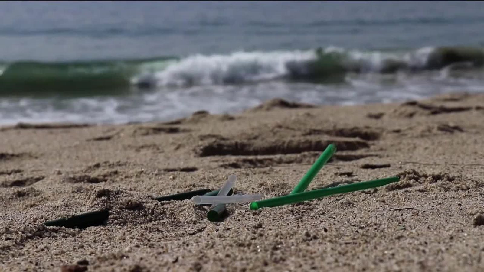 Plastic straws banned from Malibu beach News UK Video News Sky News