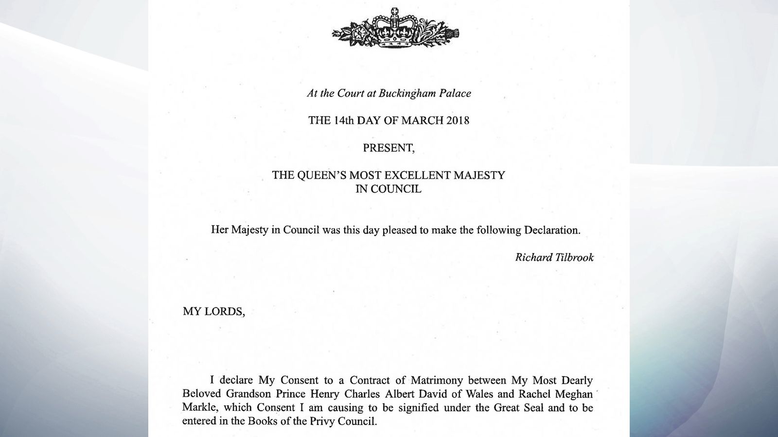 Queen approves wedding of 'Prince Henry and Rachel Markle' UK News