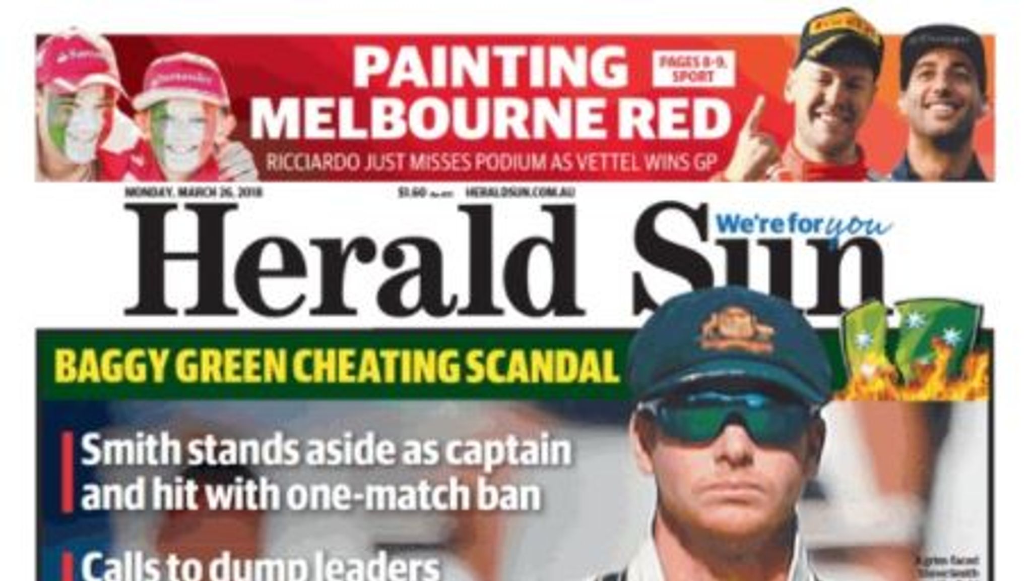 'Sack them all' Australian media slam cricket team over cheating scandal World News Sky News