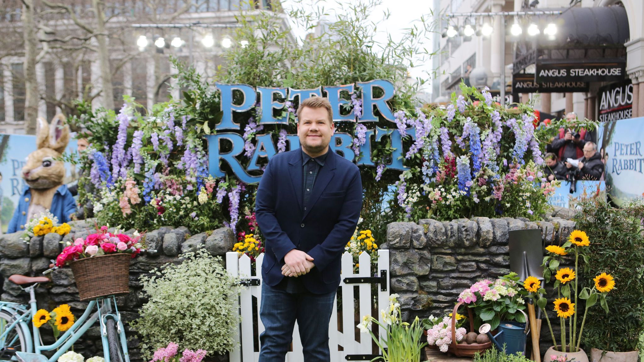 James Corden hits back at 'snobby' Peter Rabbit critics who say creator ...